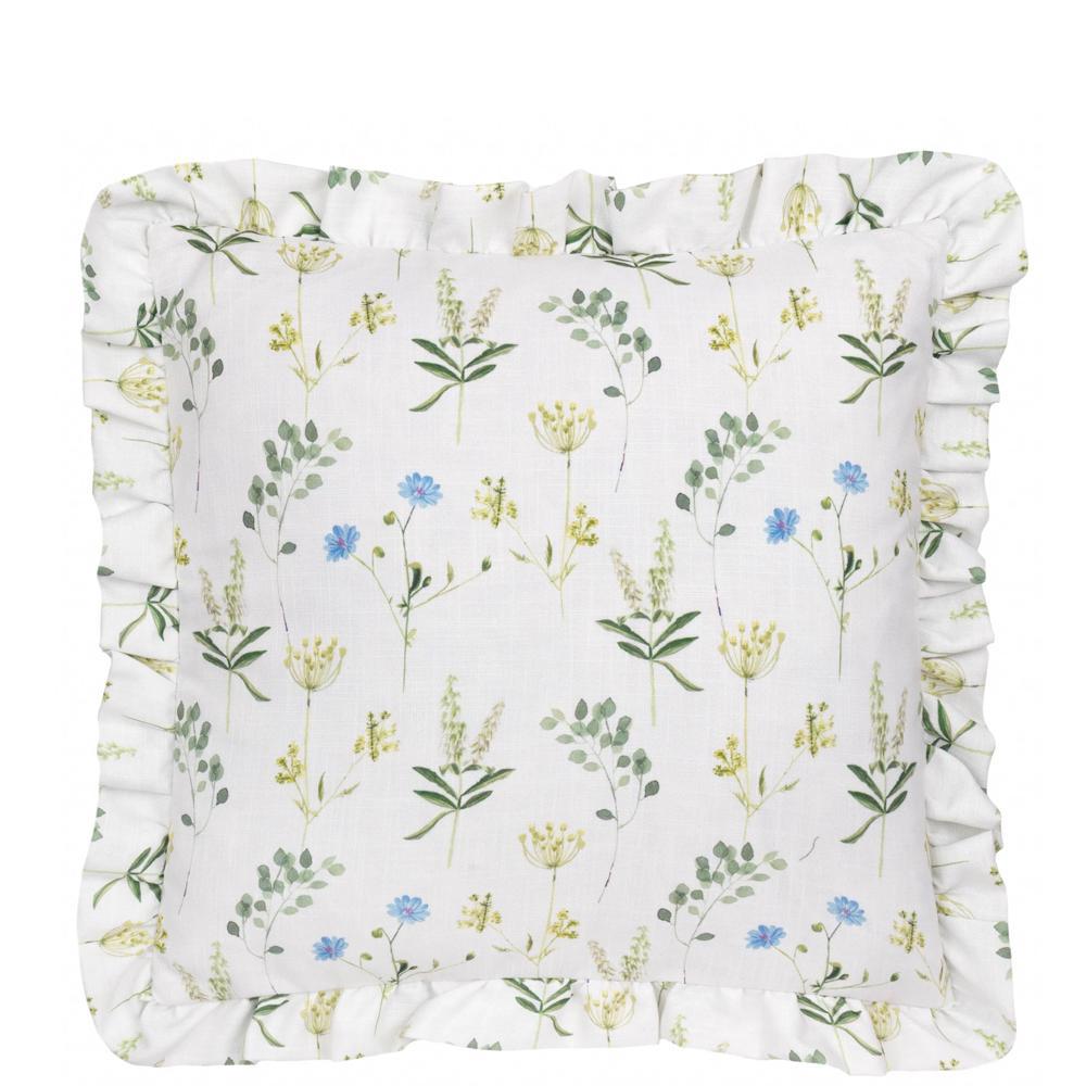 Wylder Meadow Ruffle Floral Cushion